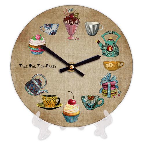 Часы настенные круглые Presentville Кухня 18 см (CH18 P 15S172)