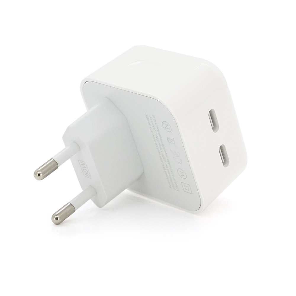 Зарядное устройство NX 110-240V 2xType-C 50W (26441841) Зарядное устройство NX 110-240V 2xType-C 50W (26441841)
