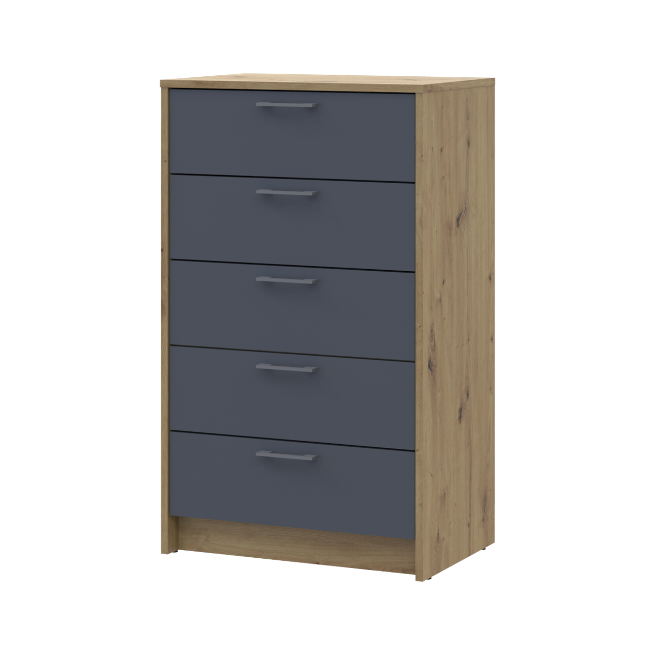 Комод Doros Ронди 5 ящиков 60х40х100 см Дуб Артизан/Графитовый (41516188)