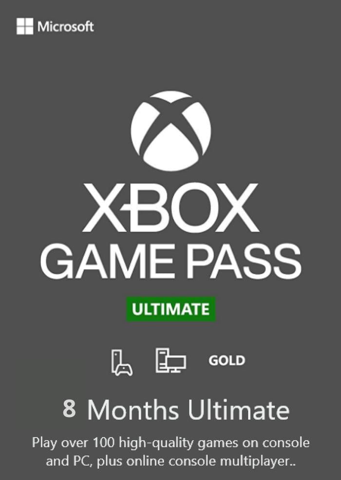 Подписка Xbox Game Pass Ultimate 8 месяцев Xbox One/Series и Windows 10 для всех регионов и стран (82712090)