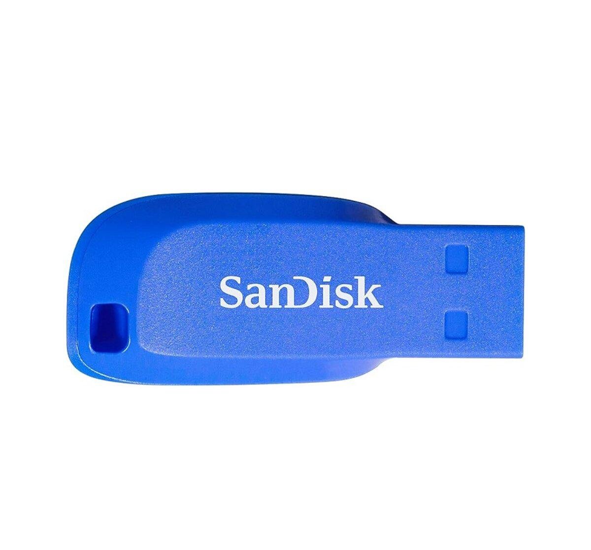 Флеш-память SanDisk Cruzer Blade 64 Гб Blue (SDCZ50C-064G-B35BE)