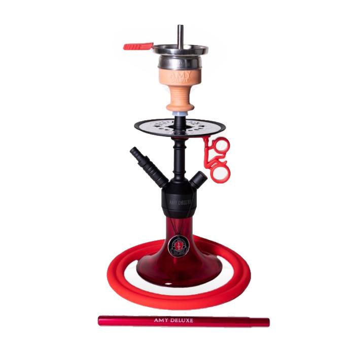 Кальян AMY Deluxe 071.03 Alu Jewel S на 1 персону 40 см Красный (1142333275)