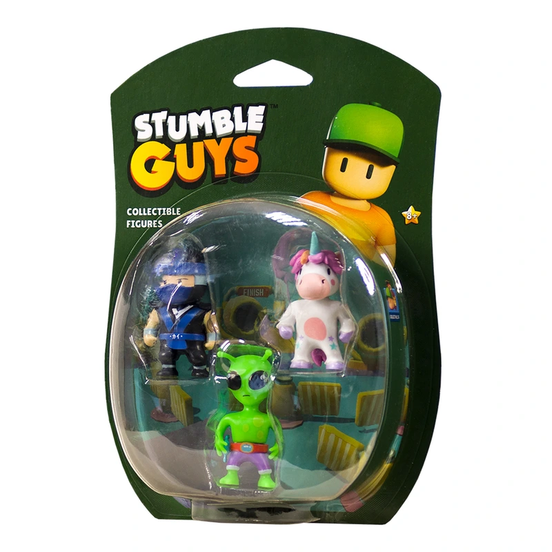 Набір колекційних фігурок STUMBLE GUYS НІНДЗЯ КАЙ СПРІНКЛС ПРИБУЛЕЦЬ 3 фігурки 6 см