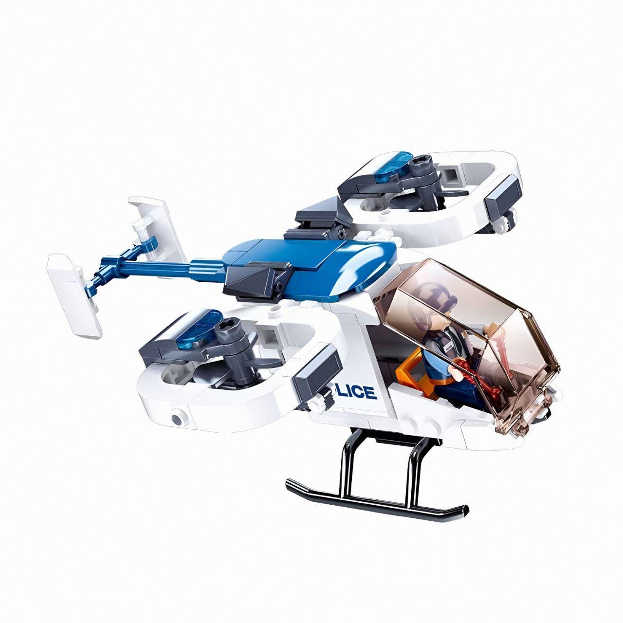Конструктор SLUBAN M38-B0823 Полицейский вертолет с фигуркой 161 деталь (27686619)