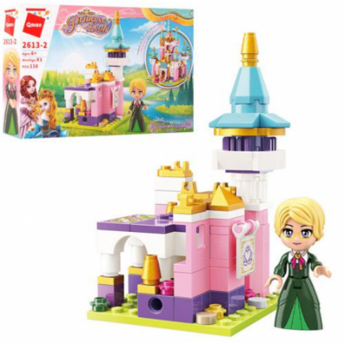 Конструктор Qman Замок принцеси з фігуркою 116 дет. (2613-2)