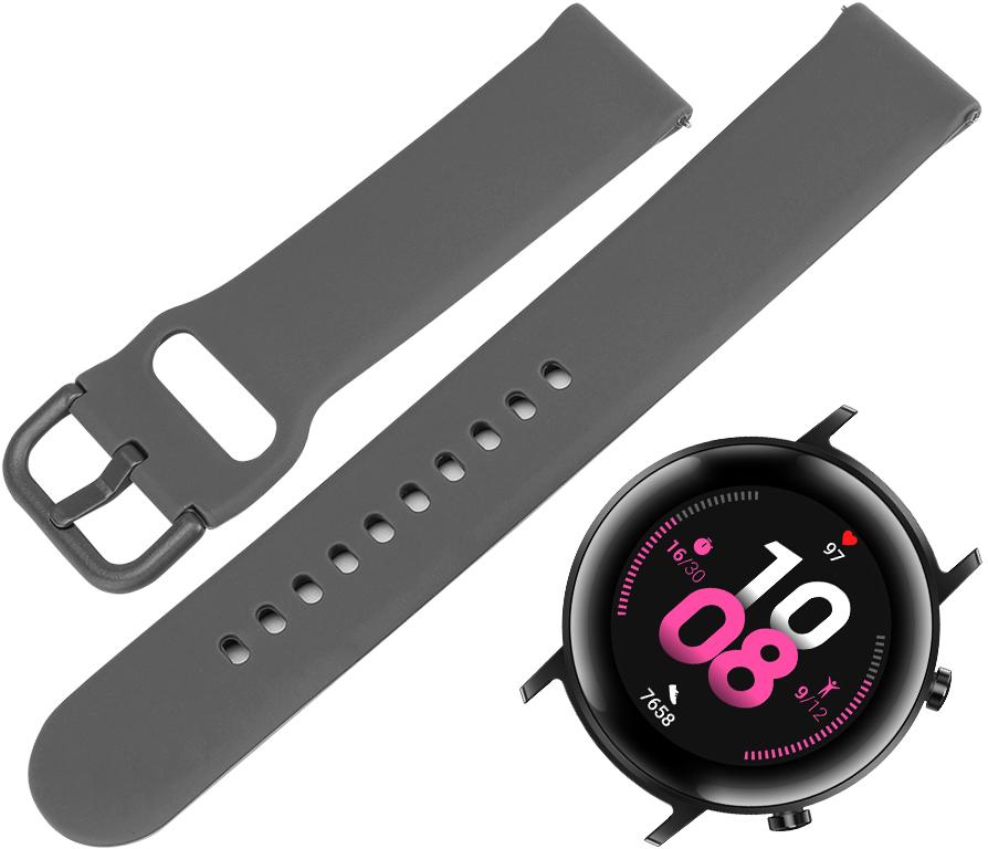 Ремешок Matte Style для Huawei Watch GT 2 42 мм Grey (19785) - фото 2 Ремешок Matte Style для Huawei Watch GT 2 42 мм Grey (19785) - фото 2