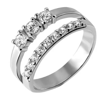 Кольцо серебряное Umax 10396_1 р. 16,5 мм (22520096)