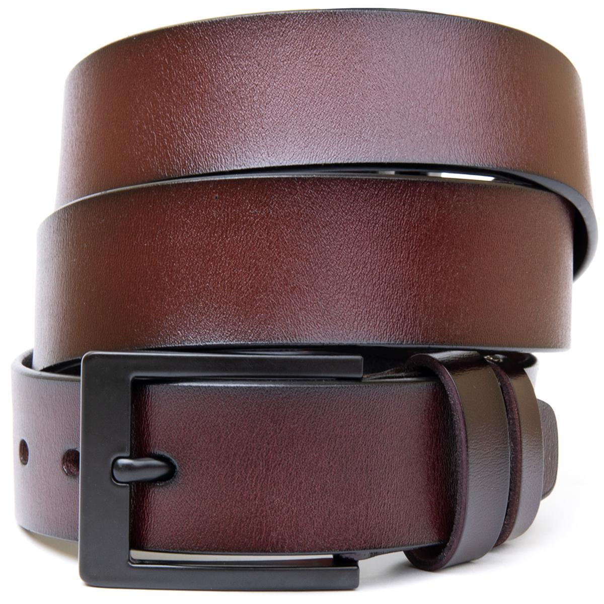 Ремень Vintage Belt 20380 натуральная кожа мужской Коричневый
