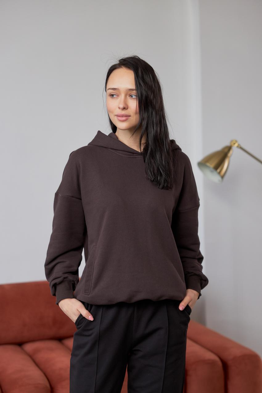 Худи женское М175.3 XL Коричневый (839-1-63)