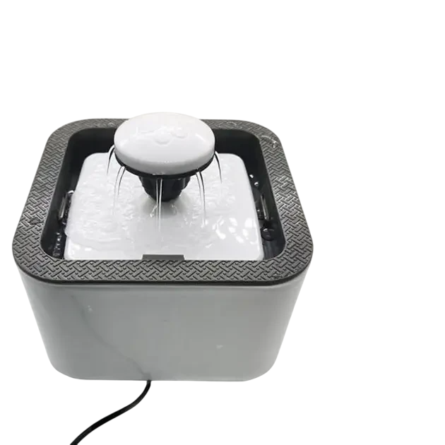 Поилка для животных автоматическая 2,5л Бело-серый Поилка для животных автоматическая 2,5л Бело-серый