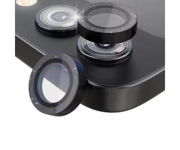 Защитное стекло с рамкой CD Pattern на заднюю камеру для Samsung Galaxy Flip6/Flip7 FE Черный