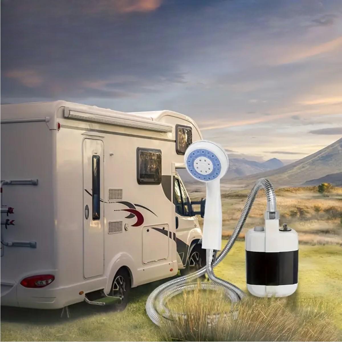 Душ портативный Portable Outdoor Shower с аккумулятором USB зарядкой и pvc шлангом - фото 3 Душ портативный Portable Outdoor Shower с аккумулятором USB зарядкой и pvc шлангом - фото 3