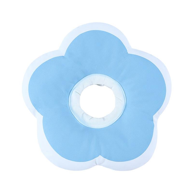 Воротник-подушка для кошек Lesko DT1018 послеоперационный мягкий S Blue (25714183)