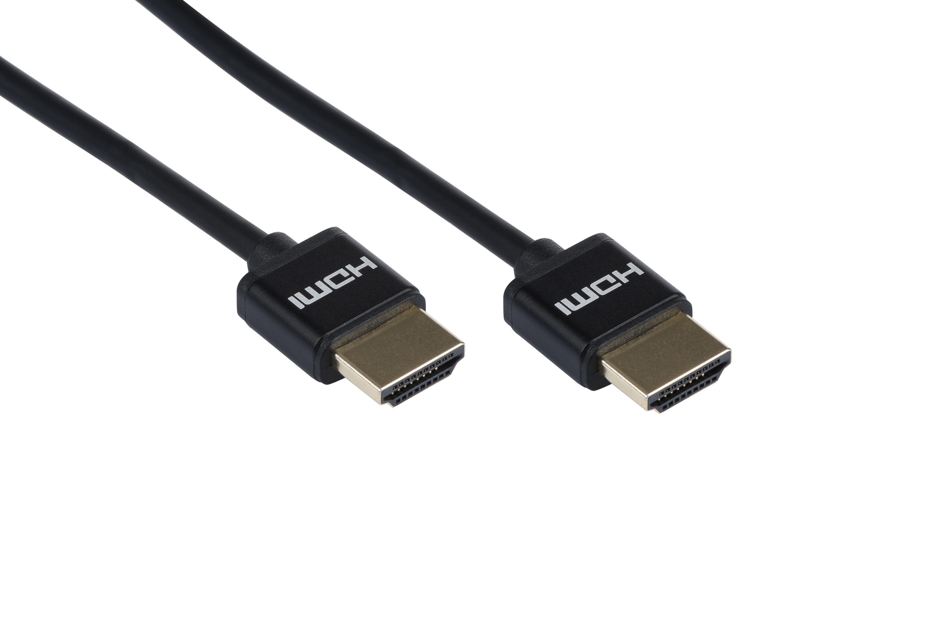 Кабель 2E HDMI M/M 2.0 SL im High Speed Aluminum 3 м Чорний (ERC-2EW-1119-3m) - фото 2