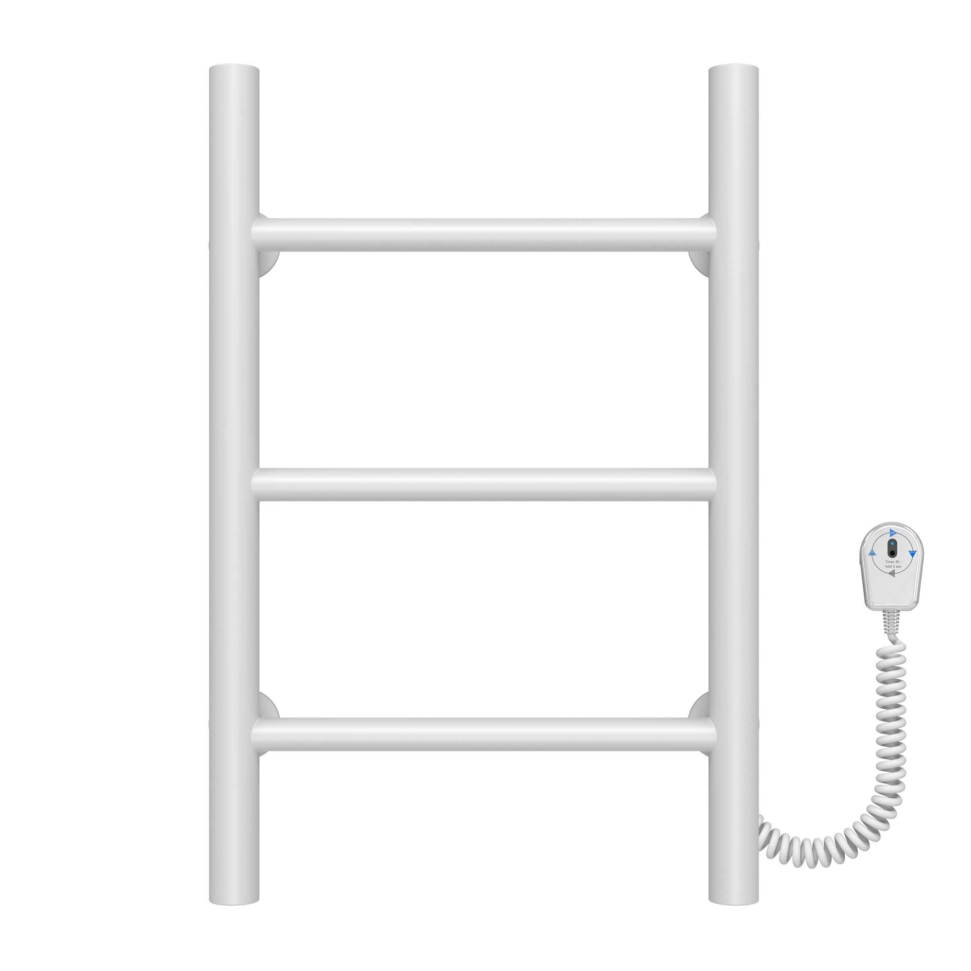 Полотенцесушитель электрический Deffi Орион П3 EF16 правое подключение нержавеющая сталь 400х500 мм Белый (C.OR.50.40.3.E.W.R.5)