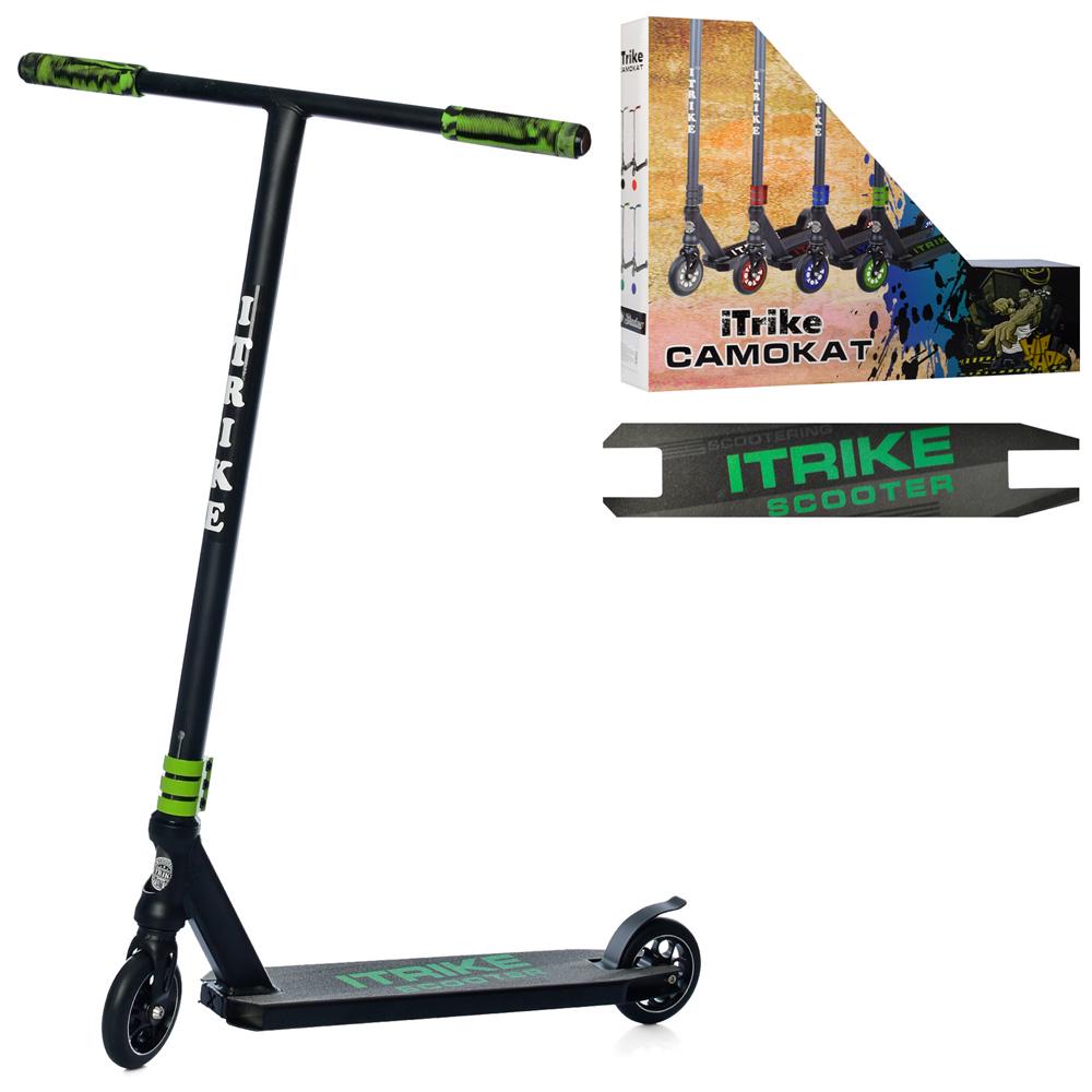 Самокат iTrike SR 2-068-4-BGR Черный/Зеленый - фото 2 Самокат iTrike SR 2-068-4-BGR Черный/Зеленый - фото 2