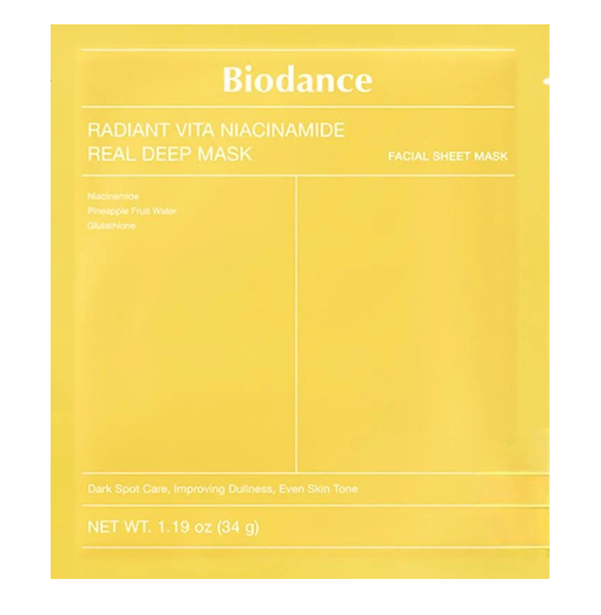 Маска гидрогелевая ночная с ниацинамидом Biodance Radiant Vita Niacinamide Real Deep Mask 1 шт. (2554818455) Маска гидрогелевая ночная с ниацинамидом Biodance Radiant Vita Niacinamide Real Deep Mask 1 шт. (2554818455)