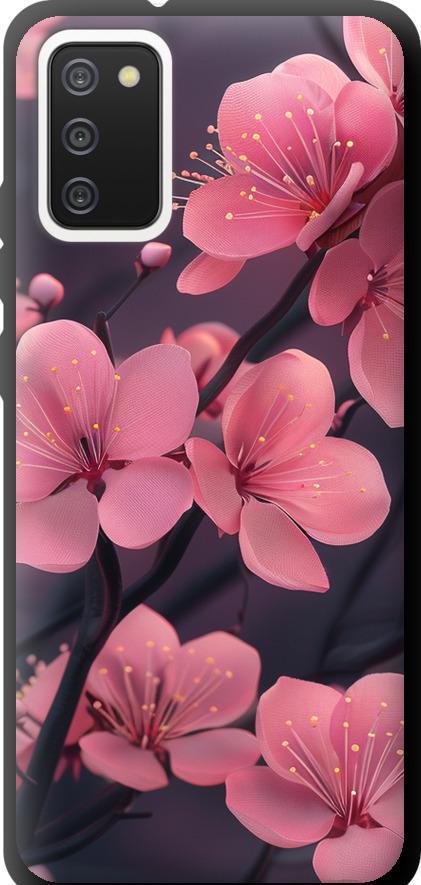 Чехол на Samsung Galaxy A02s A025F Пурпурная сакура (6075b-2203-42517)