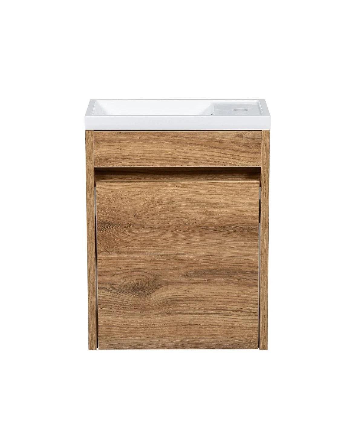 Тумба подвесная Ранчо Wood с раковиной 40 см Дуб сонома (45989-01) - фото 3 Тумба подвесная Ранчо Wood с раковиной 40 см Дуб сонома (45989-01) - фото 3