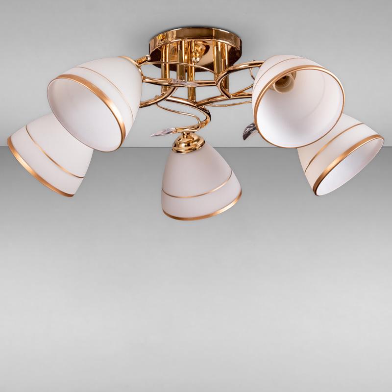 Люстра потолочная LightHouse SZ-17013/5 D H200хD500 E27 Золотой (16070)