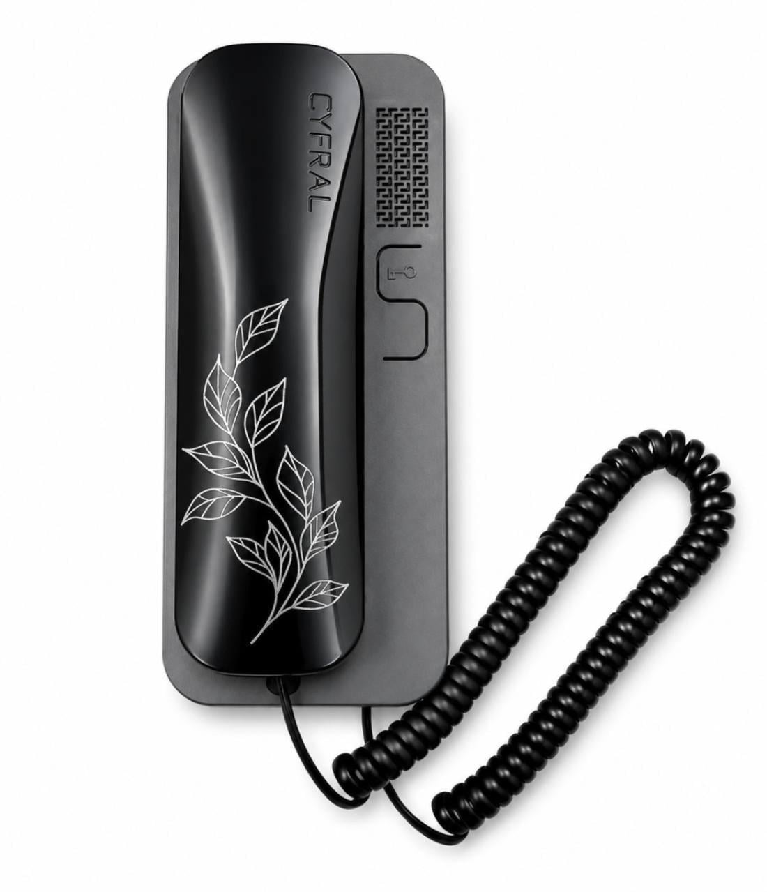 Трубка для домофона Cyfral SMART-U FLORA 1 глянцевая Черно-серый (36303915) Трубка для домофона Cyfral SMART-U FLORA 1 глянцевая Черно-серый (36303915)