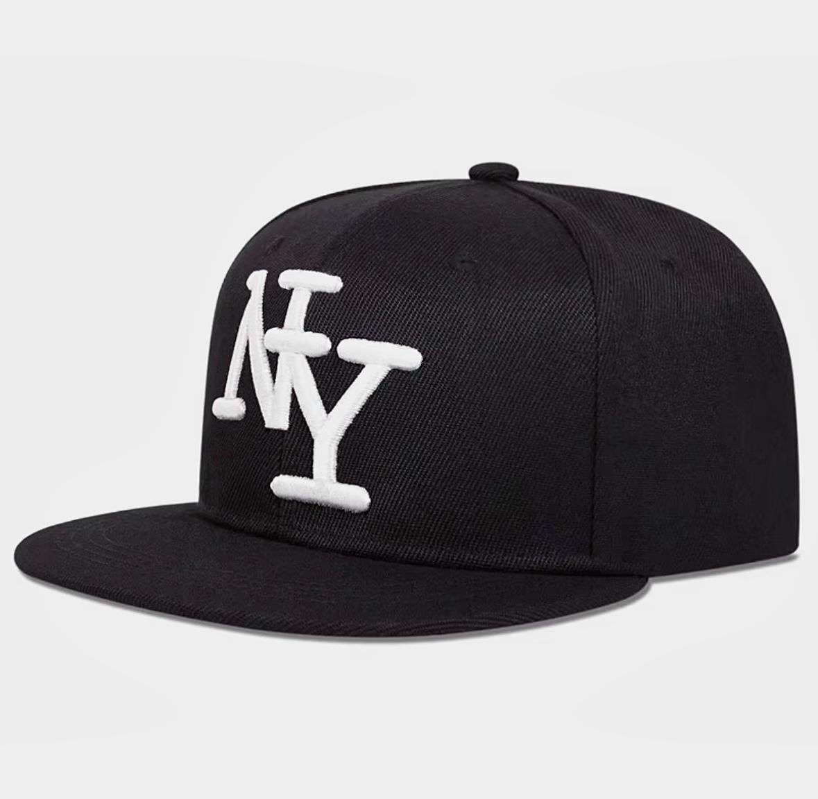 Кепка унисекс Wuke NY снепбек с прямым козырьком One size Черный