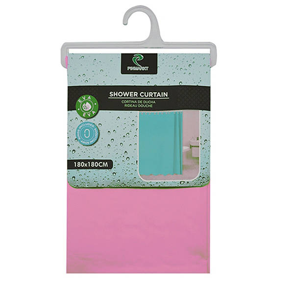 Шторка в ванную Stenson R81774 PEVA 180x180 см Розовый (28100372)