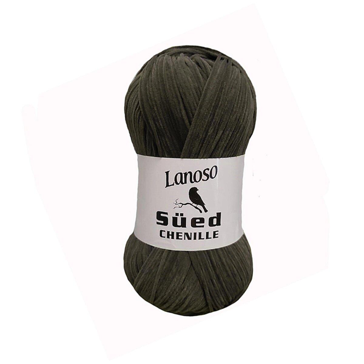 Пряжа Lanoso Sued Chenille 963 графит (3280)