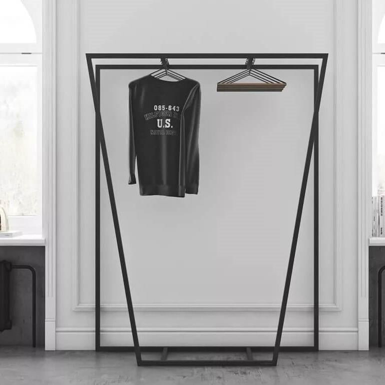 Рейл для одежды с двумя планками для вешалок-плечиков 170х60х40 см (MR62)