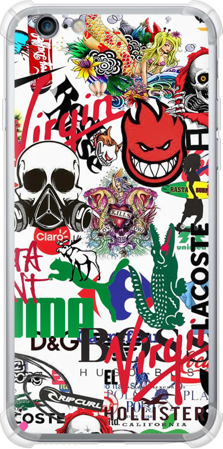 Чехол на iPhone 6s Plus Many different logos (4022sp-91-42517) Чехол на iPhone 6s Plus Many different logos (4022sp-91-42517)