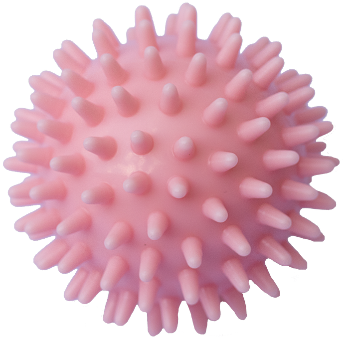 Мяч массажный твердый Ortek для стоп и спины триггерный d5 см