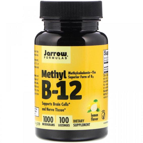 Метилкобаламін Jarrow Formulas Methyl B-12 1000 mcg 100 Lozenges Lemon Flavor