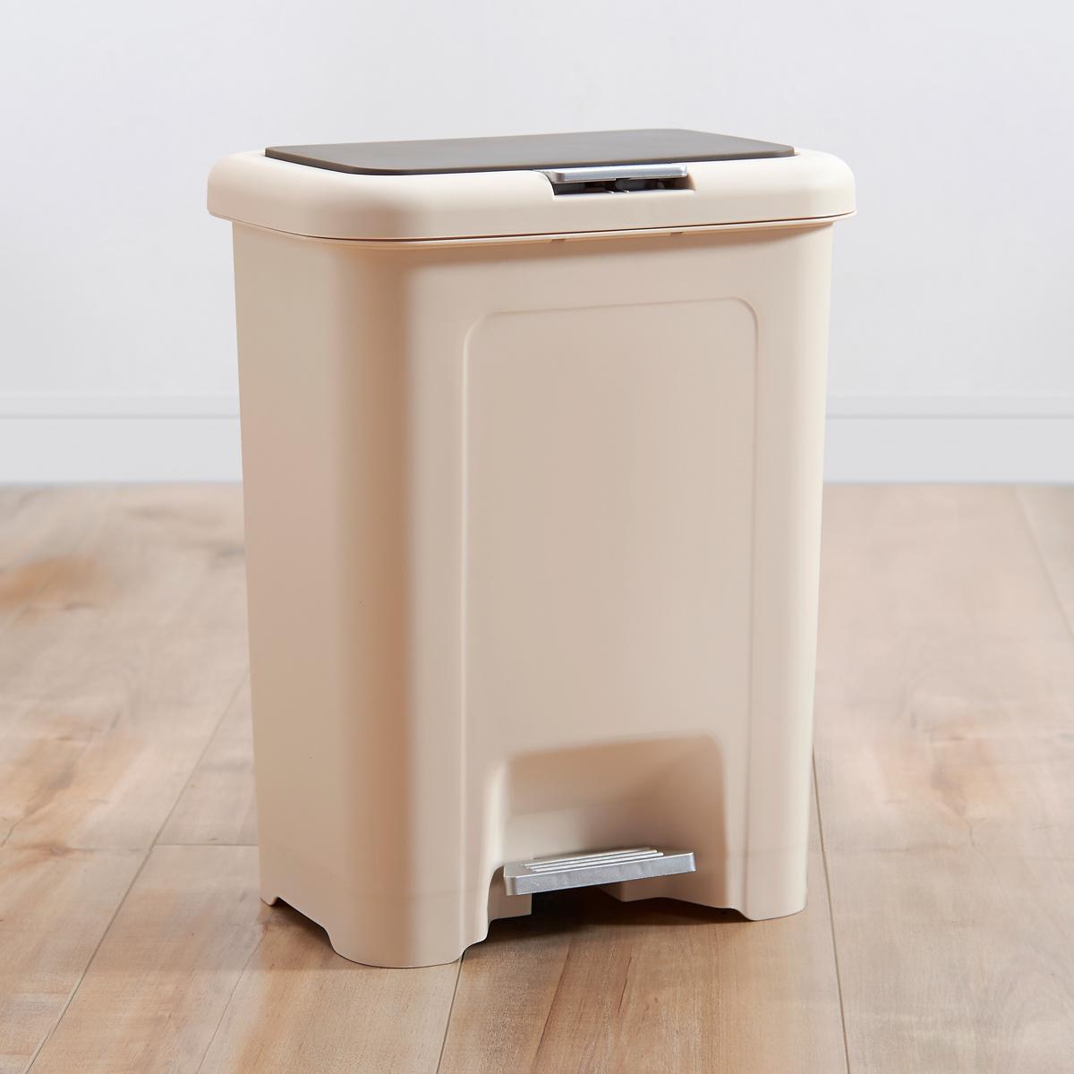 Відро для сміття МВМ MY HOME BIN-03 з кришкою і педаллю 18 л Бежевий (BIN-03 18L BEIGE) - фото 5