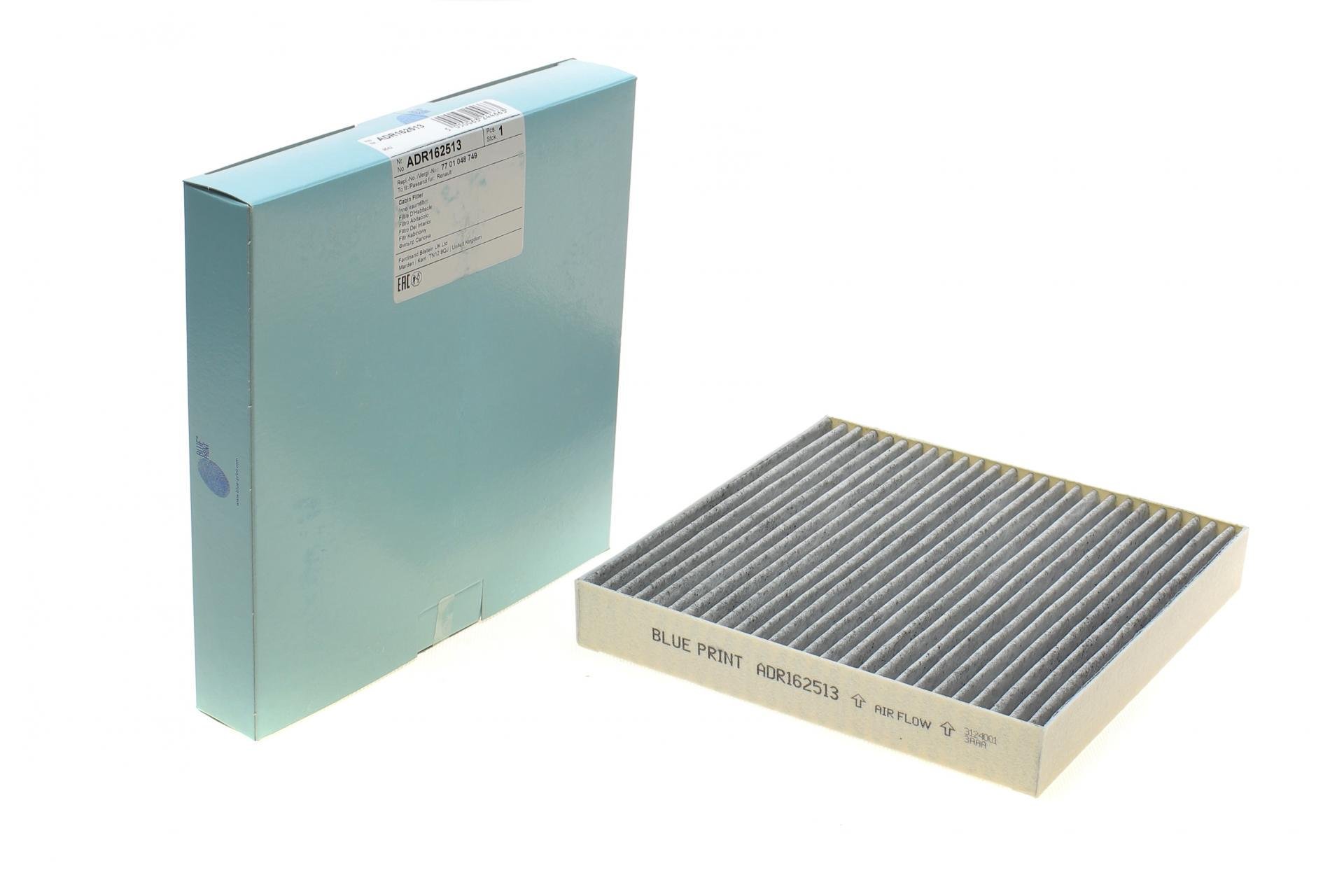 Фильтр салона BLUE PRINT для Renault LAguna II 01-07 угольный (ADR162513)