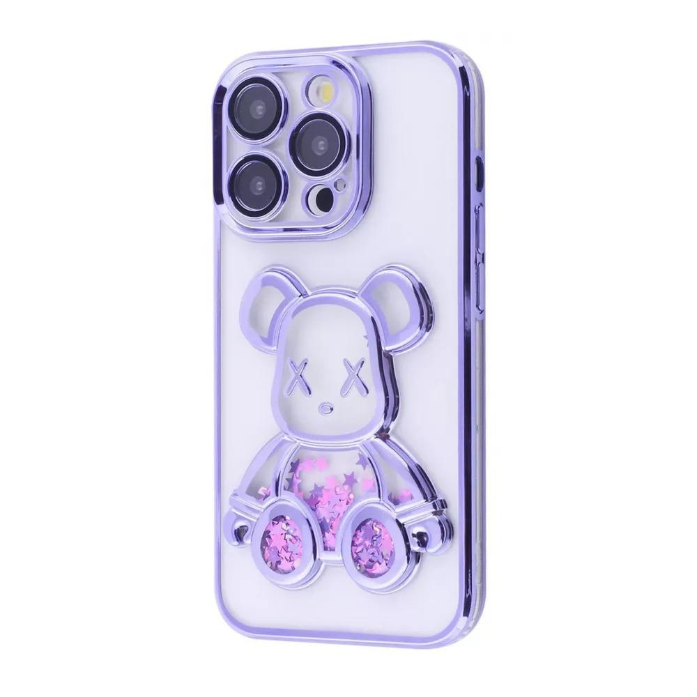 Чехол для телефона PRC Shining Bear Case iPhone 15 Pro Purple Чехол для телефона PRC Shining Bear Case iPhone 15 Pro Purple