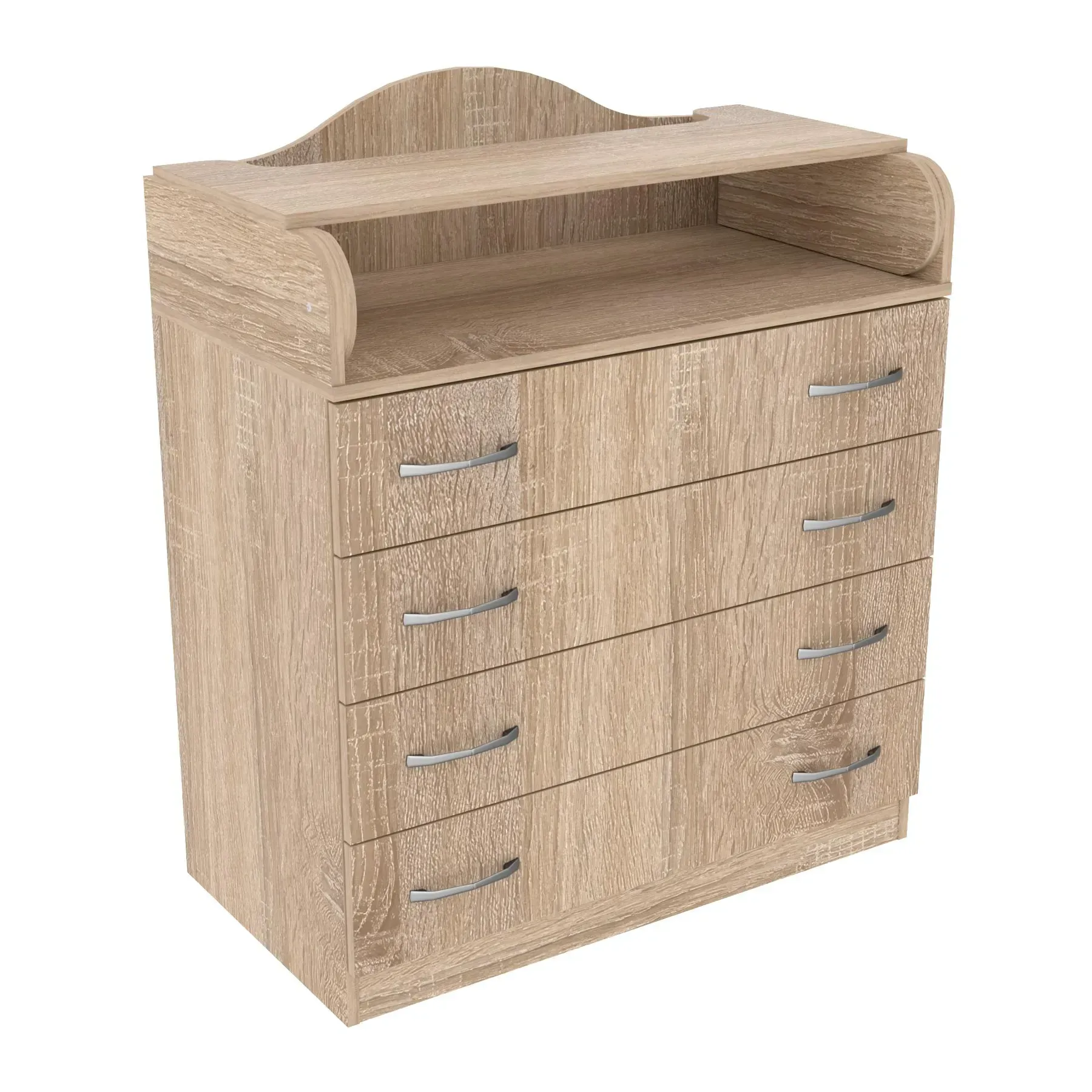 Комод пеленальний Kontinent №1 зі знімними бортиками 86,4х46,5х102 см Дуб Сонома (52547172) - фото 2 Комод пеленальний Kontinent №1 зі знімними бортиками 86,4х46,5х102 см Дуб Сонома (52547172) - фото 2