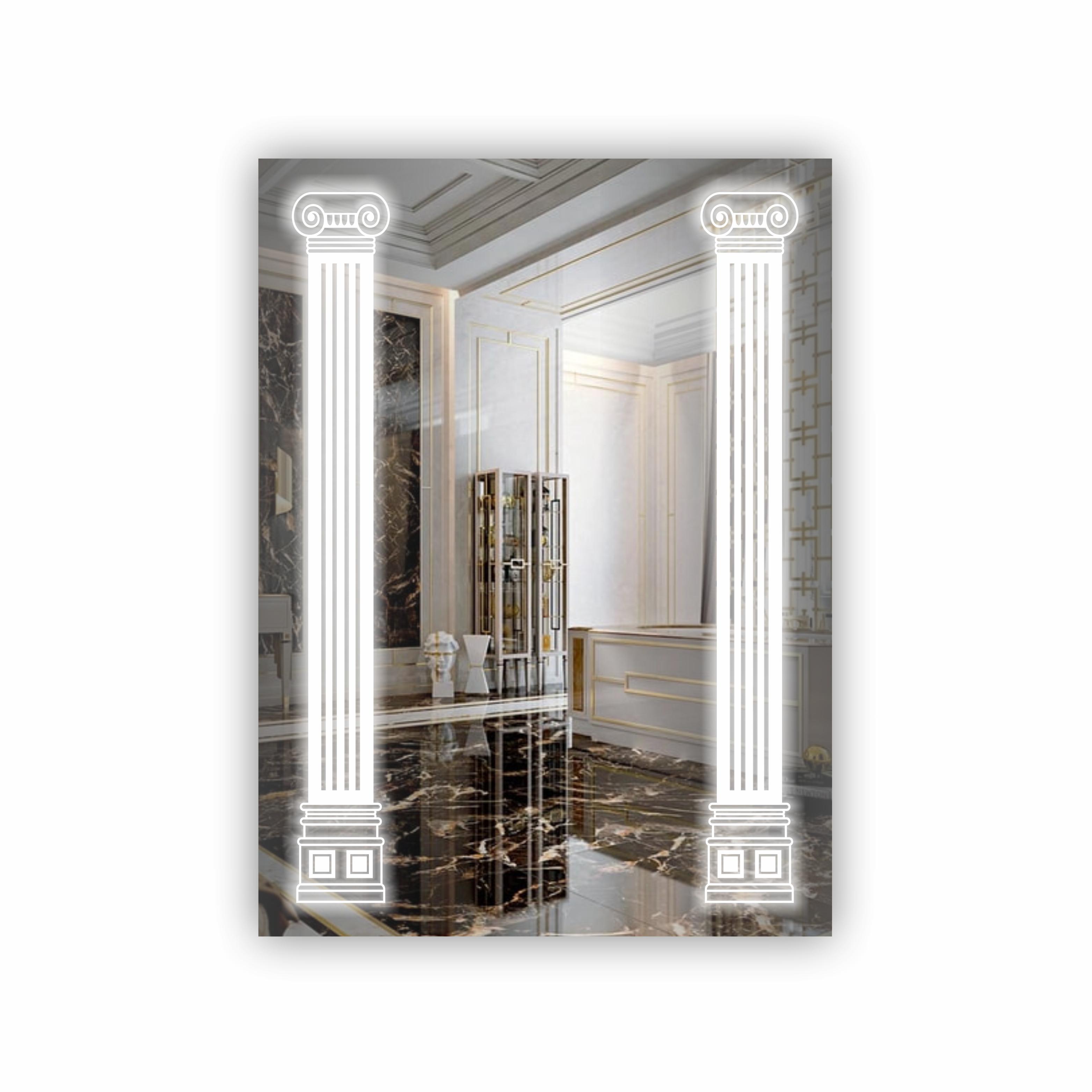 Зеркало с LED подсветкой 600х800 мм (R-021) Зеркало с LED подсветкой 600х800 мм (R-021)