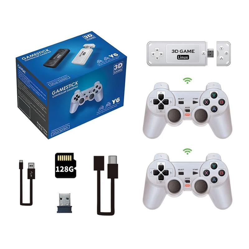 Игровая приставка Powkiddy Boyhom Y6 3D Linux Game Stick 128GB S905X2 и 11000 видеоигр (753-3) - фото 3