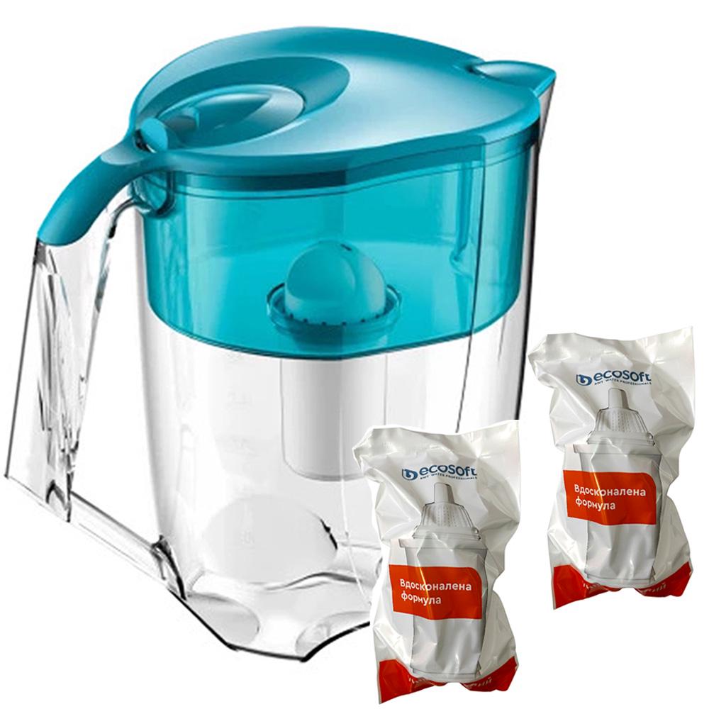 Фильтр-кувшин Ecosoft Maxima и 2 картриджа Аква Грин