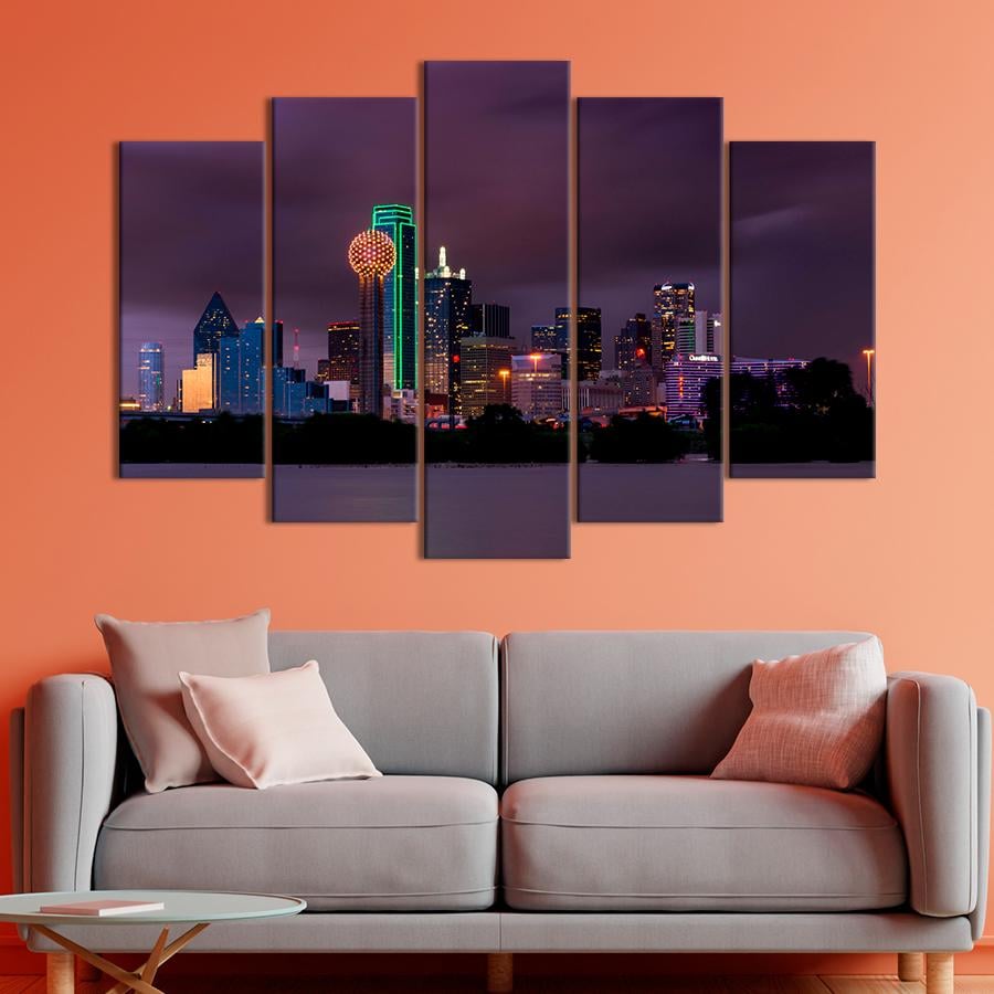 Картина город Архитектура Далласа 187x119 см (A600-5)