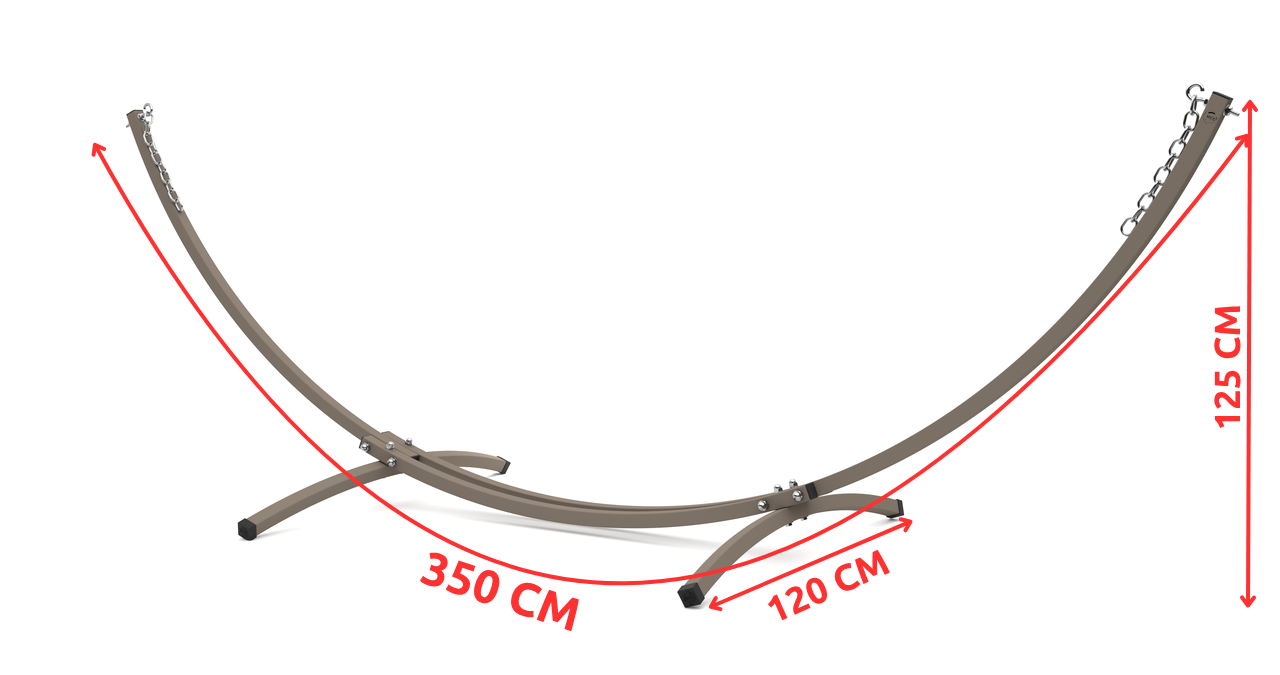 Стійка для двомісного гамака WCG металева з кріпленням для дому/дачі/саду Тауп (WCGR-TP1) - фото 12 Стійка для двомісного гамака WCG металева з кріпленням для дому/дачі/саду Тауп (WCGR-TP1) - фото 12