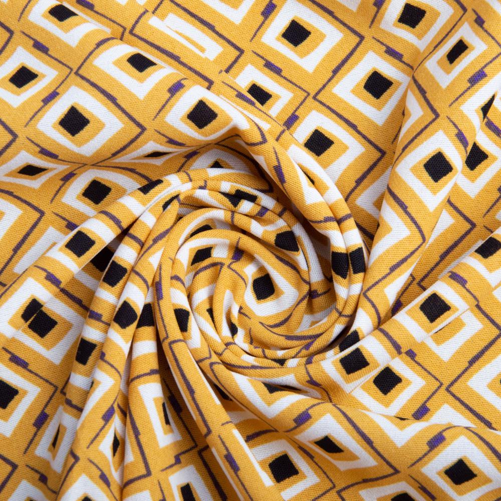 Ткань Ромб Горчичный (22317)