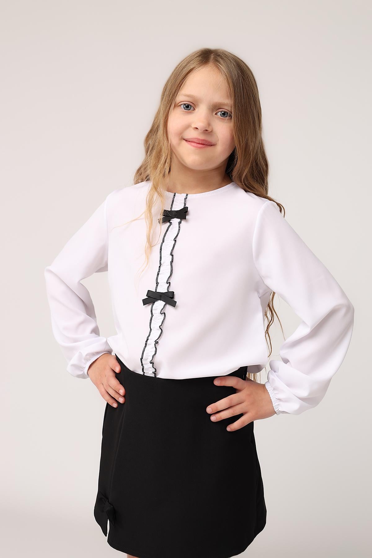 Блуза с длинным рукавом для девочки Yuki ЦБ-00276953 122 см Белый (35955858) Блуза с длинным рукавом для девочки Yuki ЦБ-00276953 122 см Белый (35955858)