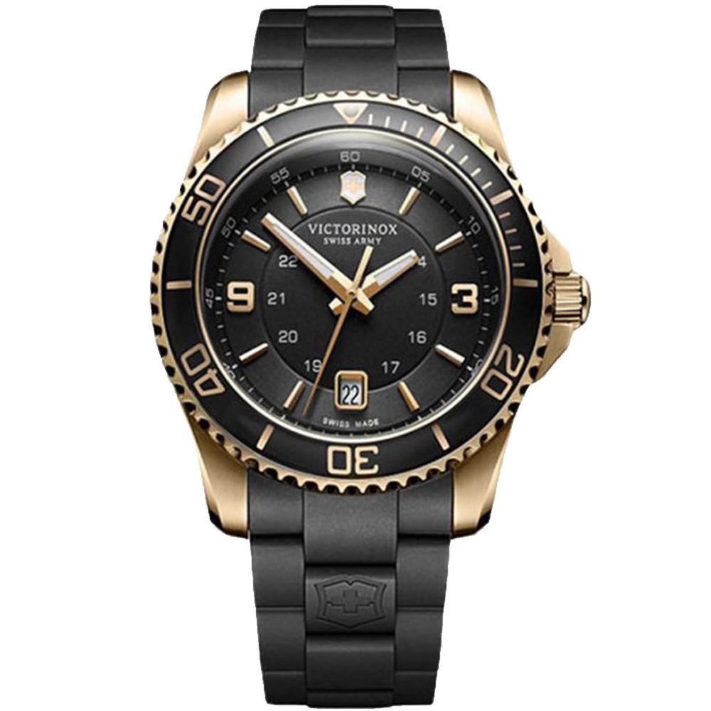 Наручний годинник чоловічий Victorinox Swiss Army Maverick кварцевий Gold (V249101)