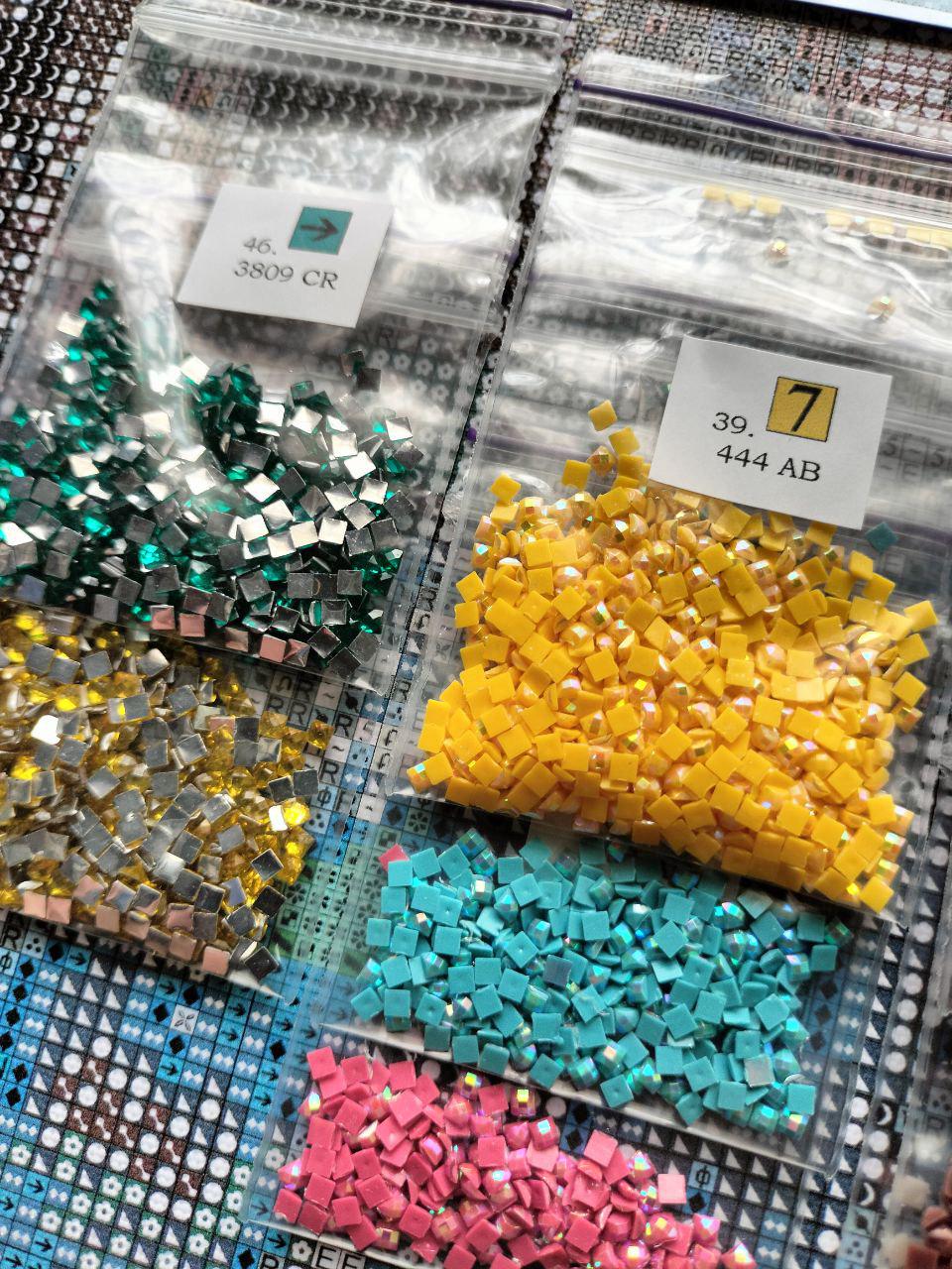 Алмазная мозаика АлМазка Круги квадратные спецалмазы на подрамнике 40x50 см (АлМ-265) - фото 7 Алмазная мозаика АлМазка Круги квадратные спецалмазы на подрамнике 40x50 см (АлМ-265) - фото 7