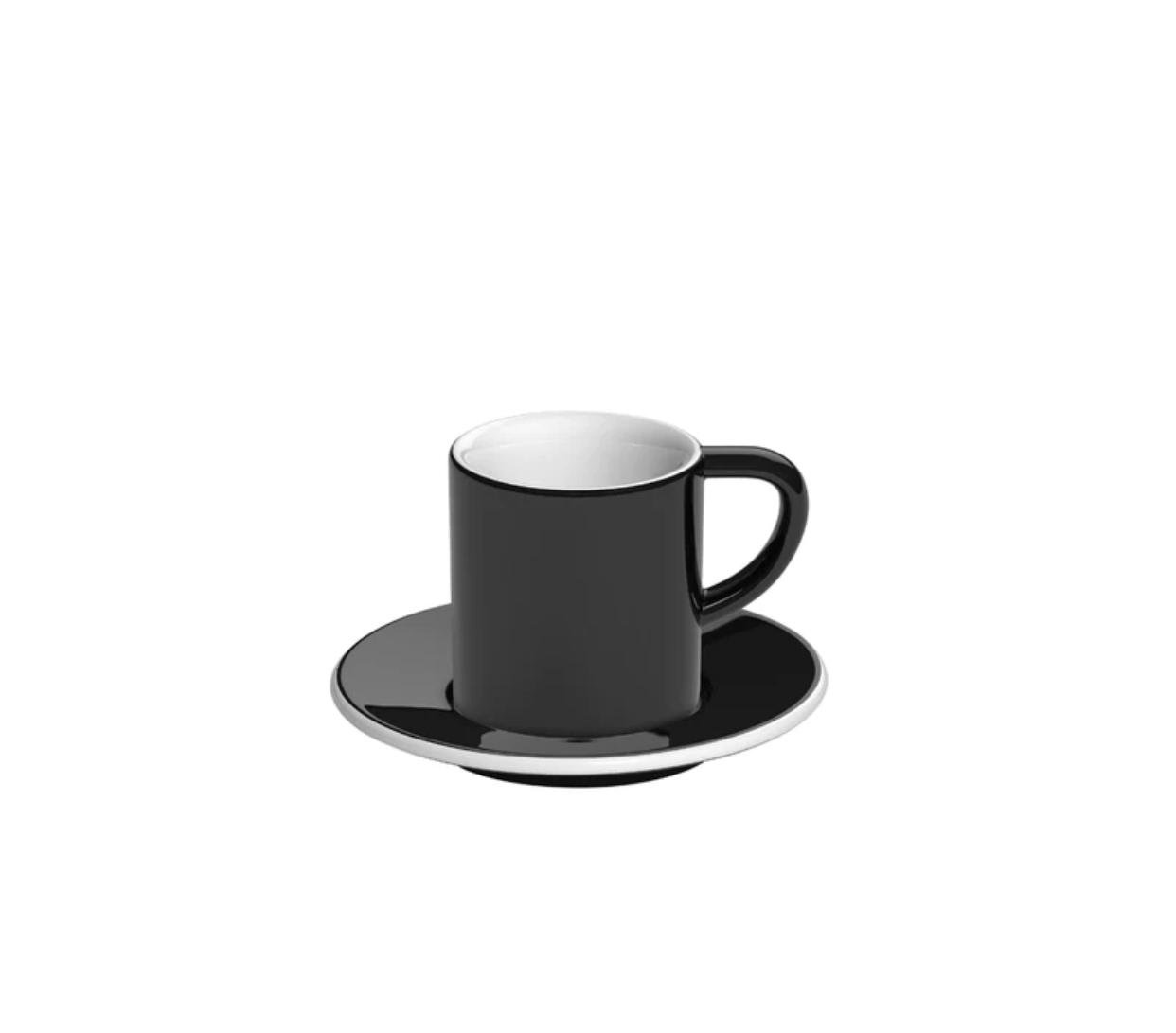 Набір Loveramics Bond Espresso Cup & Saucer 80 мл Black (bond80mlbk)