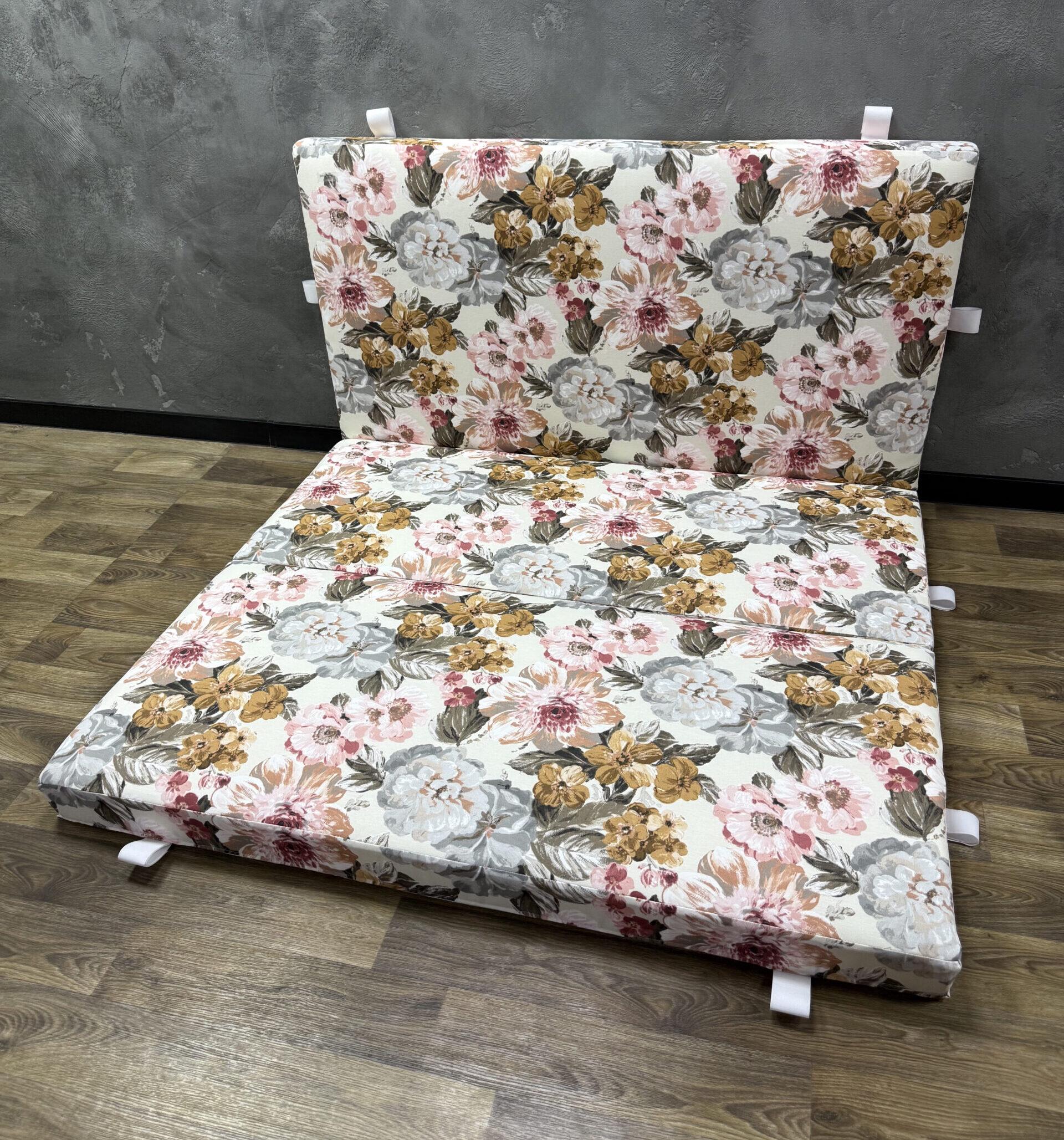 Матрас-трансформер Comfort HOME maxi Bouquet Панама раскладной 200х120х18 см - фото 3
