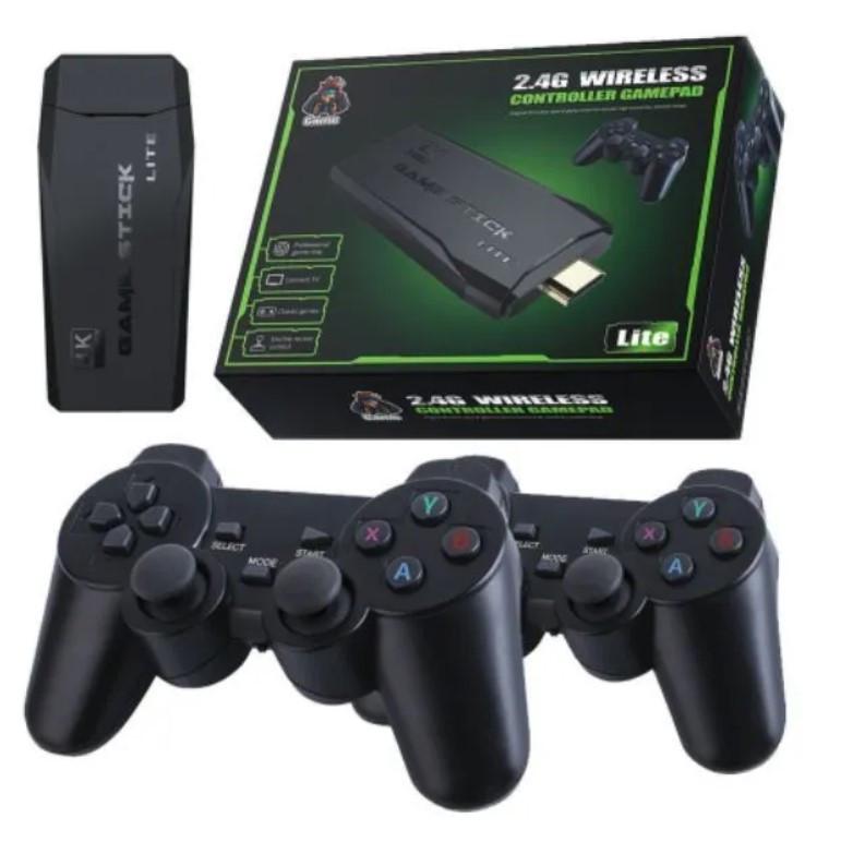 Ігрова приставка з бездротовими джойстиками Game Stick 8626 64 Gb HDMI Black (589503) - фото 2