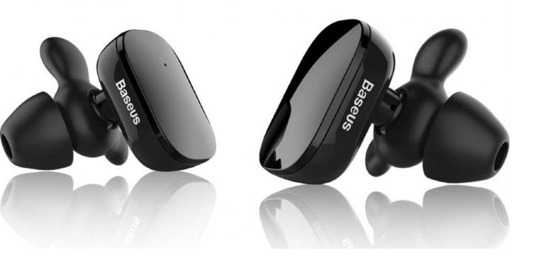 Навушники бездротові BASEUS Bluetooth Encok Truly W02 60mAh Black