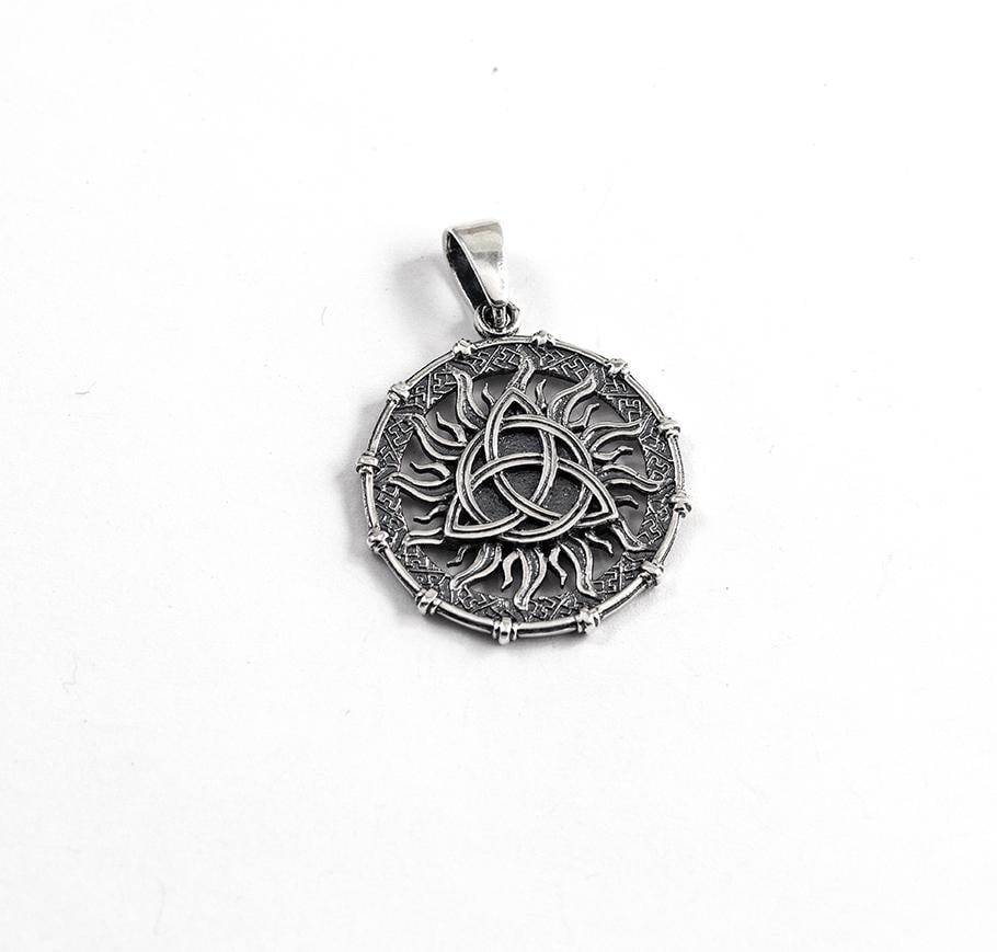 Кулон оберег Maxi Silver 9553 Триглав двухсторонний (89553)